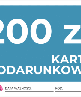 Karta Podarunkowa O Wartości 200 Zł